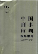 中国刑事审判指导案例 7 刑事诉讼法 增订第3版