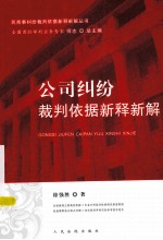 公司纠纷裁判依据新释新解