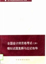 全国会计师资格考试 乙种 模拟试题集解与应试指导