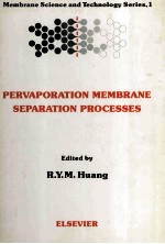 PERVAPORATION MEMBRANE SEPARATION PROCESSES