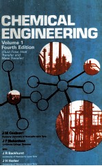 CHEMICAL ENGINEERING VOLUME 1 FOURTH EDITION