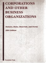 CORPORATIONS AND OTHER BUSINESS ORGANIZATIONS:STATUTES