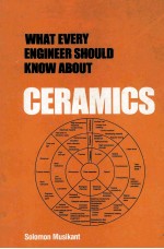 WHAT EVERY ENGINEER SHOULD KNOW ABOUT CERAMICS