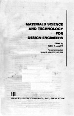 MATERIALS SCIENCE AND TECHNOLOGY FOR DESIGN ENGINEERS