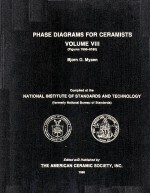 Phase Diagrams for Ceramists Volume VIII