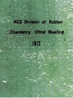 ACS Division of Rubber Chemistry 102nd Meeting 1972