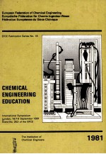 CHEMICAL ENGINEERING EDUCATION