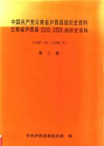 中国共产党云南省泸西县组织史资料  第2卷  社会主义现代化建设新时期  1987.10-1998.03