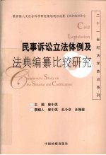 民事诉讼立法体例及法典编纂比较研究