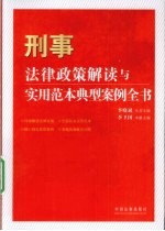 刑事法律政策解读与实用范本典型案例全书