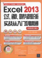 Excel2013公式、函数、图表与数据分析实战从入门到精通  视频教学版