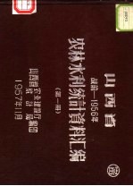 山西省农林水利统计资料汇编 战前-1956年 第1册