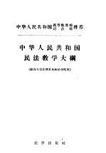 中华人民共和国民法教学大纲 综合大学法律系及政法学院用