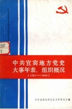 中共宜宾地方党史大事年表、组织概况 1921-1949