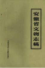 安徽省文物志稿 中