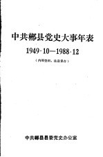 中共郴县党史大事年表 1949.10-1988.12