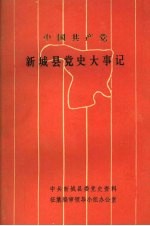 中国共产党新城县党史大事 （上册）