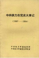 中共铁力市党史大事记 1987—1994