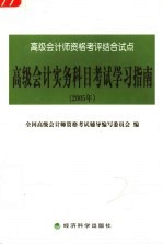 高级会计实务科目考试学习指南 2005年