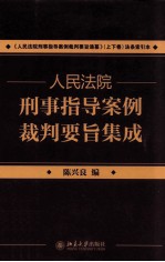 人民法院刑事指导案例裁判要旨集成