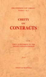 CHITTY ON CONTRACTS TWENTY-FOURTH EDITION