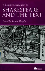 A concise companion to Shakespeare and the text