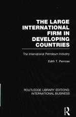 THE LARGE INTERNATIONAL DEVELOPING COUNTRIES THE INTERNATIONAL PETROLEUM INDUSTRY VOLUME 30