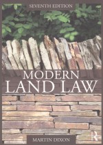 MODERN LAND LAW SEVENTH EDITION