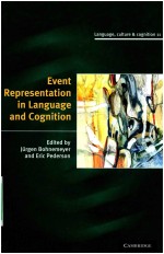 EVENT REPRESENTATION IN LANGUAGE AND COGNITION