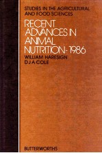 Recent advances in animal nutrition 1986