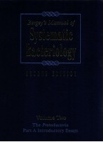 Bergey's manual of systematic bacteriology : volume two: the proteobacteria part A introductory essa