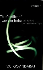 THE CONFLICT OF LAWS IN INDIA  INTER-TERRITORIAL AND INTER-PERSONAL CONFLICT