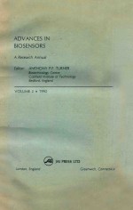 Advances in biosensors A Research annual volume 2 1992