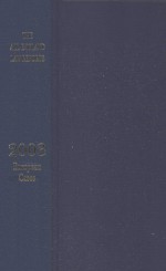 THE ALL ENGLAND LAW REPORTS 2003 EUROPEAN CASES