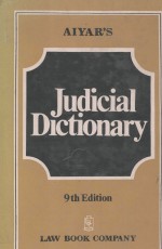 JUDICIAL DICTIONARY NINTH EDITION