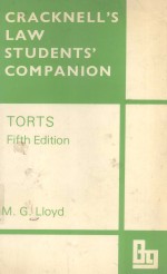 CRACKNELL'S LAW STUDENTS' COMPANION TORTS FIFTH EDITION