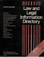 LAW AND LEGAL INFORMATION DIRECTORY  FOURTH EDITION