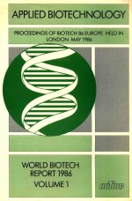 applied biotechnology proceedings of biotech 86 eueope held in london may 1986 volume 1