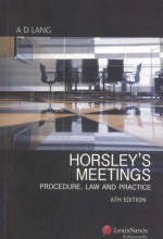 HORSLEY'S MEETINGS PROCEDURE