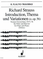 Introduction Thema und Variationen(o.op.56) for Flute and piano trenner-verzeichnis(TrV 76) FTR 18