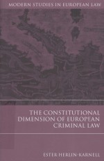 The Constitutional Dimension of European Criminal Law