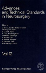 Advances and technical standards in neurosurgery; volume 12