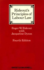 RIDEOUT'S PRINCIPLES OF LABOUR LAW FOURTH EDITION