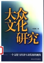 大众文化研究 一个文化与经济互动发展的视角