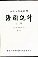 中国海关统计年鉴 1993 中