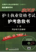 全国护士执业资格考试（含部队）指定辅导用书 护士执业资格考试护考急救书 下