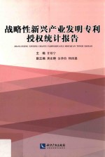 战略性新兴产业发明专利授权统计报告