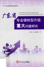 广东发展战略高端论丛 广东省专业镇转型升级重大问题研究