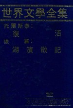 世界文学全集  28  复活  湖滨散记