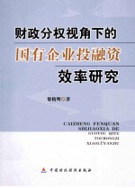 财政分权视角下的国有企业投融资效率研究